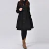 Laine des femmes mélanges automne hiver vestes manteaux coréen lâche grande taille mi-long manteau de laine manteau coupe-vent femme pardessus 5XL 221117