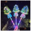 Kerstdecoraties LED LIVER UP Kerstboom Magic Wands Decoraties Glow flash stick sfeer rekwisieten Xmas Birthday Holiday Pa Dhyvk