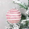 Décoration de fête 8 cm or mousse perle boules de noël ornement incassable suspendu arbre boule décorations de noël Navidad Noel