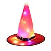 Party Hats Halloween Witch Hat With Lights Led Hanging Lighted Up Inhoor Outdoor Tree Yard Garden Porch Decorations Drop Delivery Ho Dhuai