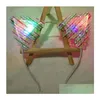 Other Event Party Supplies Cute Led Glowing Cat Ear Headband Cosplay Costume Party Light Up Kitty Hair Hoop Fancy Dree Flashing Bl Dhqle