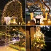 Dekoracje ogrodowe 32M22M12M7M Solar LED LED LIGE Outdoor Festoon Lampa Fairy Garland Ciąg Christmas Dekor 4321 Pack 221116