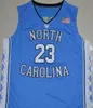 Баскетбол в колледже носит Custom North Carolina Tar Heels College Basketball Любое название Blue Black White 2 Коул Энтони Картер Майкл UNC Jerseys S-3XL