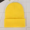 Feanie/crânio Caps de bordado personalizado de moda Logo de bordado sólido Capéu de malha de gorro de inverno quente