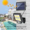 Decorações de jardim LED Lâmpada de parede solar Solar 3 Modo Sensor de movimento à prova d'água S Iluminação de rua para Luz de Segurança 221116