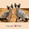 Костюмы кошек сфинкс одежда сгущайте котят комбинезон для сфинкс -кошек полосатые толсты