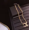 Lüks mücevher kolye kıdemli tasarımcı kolye kolyeler seçilmiş kadınlar uzun zincir 18k altın kaplama ince hediye tasarımı moda tarzı aksesuarlar