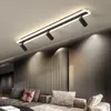 거실 침실 학습을위한 현대식 LED 천장 조명 클로라크 룸 상업용 장소 의류 상점 홈 데코 천장 램프 Black229H
