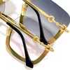 Catwalk fashion sunglasses G1329 frame lens Crystal trim avant-garde design outdoor uv400 protective lens