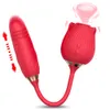 Rose Toy Vibrator for Women Clitoris Sucker Vaginal Nipple Stimulator THROSTING G SPOT Vibrator Dildo Erotic