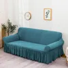 Housses de chaise couverture de canapé de luxe nordique tout haut de gamme épais Style turc petit carré élastique housse canapé jupe quatre saisons