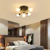 Tavan Işıkları İskandinav oturma odası lambası yaratıcı LED flush Montaj Işık Modern Minimalist Cam Ev için