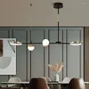 Avizeler Led Circle Chandelier Modern Luster Salon Uzun Lamba Kapalı Bar Restoran Mutfak Kahve ve Çalışma Camı