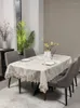 Tkanina stołowa luksusowa kawa salon dom do domu jadalnia ośmiowcingowy kwadratowy prostokątny tkaniny obrus