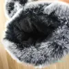 Women039s quality leather gloves and wool touch screen rabbit hair warm sheepskin Five Fingers