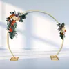 Decorative Flowers Silk Artificial Flower Arch Decor Orange Rose Floral Props Garland For Party