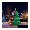 Christmas Decorations Led Light Inflatable Christmas Tree With Funny Santa Claus Dog Star Party Holiday Blowing Up Indoor Outdoor Gl Dht7A