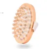 Masseur en bois Brosse pour le corps Tenu dans la main Réduction de la cellulite Portable Soulager les muscles tendus Tête en bois naturel Outil de massage du cuir chevelu CCC346