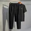 Pantalons pour hommes hiver épais costume hommes décontracté droit drapé coréen classique mode affaires tissu de laine marron noir formel pantalon mâle 221117