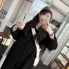 Women's Wool Blends Lucyever Autumn Winter Woolen Coat Women Classic College Style Single Breasted Windbreaker Long Sleeve Outerwear Ladies 221117