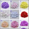 Guirnaldas De Flores Decorativas 18 Cm / 7 1 Hortensia Artificial Cabeza De Flor De Seda Decorativa Para La Boda Arco De La Pared Diy Cabello Decoración Del Hogar Dh038