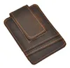 Men Money Clips Vintage Genuine Leather Front Pocket Clamp For Money Holder Magnet Magic Money Clip Wallet With Card Id Case5835031