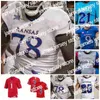 Abbigliamento da football universitario americano Nik1 Kansas Jayhawks Maglia da calcio NCAA College Gale Sayers Velton Gardner Jason Bean Mason Fairchild Trevor Wilsom Kyron Johnson