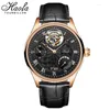 Zegarki designerskie automatyczne zegarki na rękę Tourbilard Watch Haofa Mechanical Wrist dla mężczyzn 12'Clock Ruch 8001 Sapphire Waterproof Power Reserve