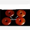 Подвесные ожерелья Circle Donut Natural Lovers Stone Red Jade Agate