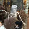 Halloween Prop Human Skeleton Full Size Skull Hand Life Body Anatomie Model Decor Haunted House Props Bone Head Decoration R25 Y202050368