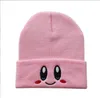 Pink menino menina desenho animado tricotar chapéu quente desenho animado de design fofo chapéus de algodão