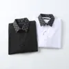 여름 남자 셔츠 디자이너 패션 클래식 편안한 캐주얼 비즈니스 100% 면화 격자 무늬 남자 정식 셔츠 크기 m-3xl