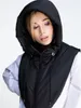 Women's Vests JRRY Casual Women Vest Zippers Hooded Coats Sleeveless O Neck High Street Outdoor Short Hoodies 221117