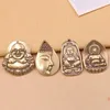 Подвесные ожерелья чистая медная будда головы подвески китайская зодиакаская жизнь мужская и женская карта тайское ремесло