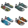 Gai Gai Gai 2023 Erkekler Kadınlar Özel Su Ayakkabıları DIY Özelleştirme Tasarım Beyaz Siyah Mavi Moda Konforlu Düz Spor ayakkabılar