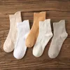 Chaussettes masculines 5 paires lot mélangé unisexe masculin garçon dames plaidafle coton drôle de cheville sport scolaire sportif court cadeau