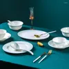 Plates fest middagsplatta sätter förvaring minimalistisk matbord frukost aparelho de jantar serveringsrätter dl60pz