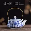 Théières Kawaii chinois mignon théière cuisine créative Premium porcelaine thé bouilloire conteneur Matcha Theepot infuseur Ed50cf