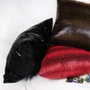 Pillow Nordic Suede Snake Pattern Bronzing Pillowcase Bright Leather Look Throw Sofa Home Car Couch Decor Cover