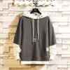 Mens Hoodies Sweatshirts Casual MenS Classic Hip HOP Streetwear Brand Black Grey 221117
