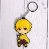 Anime sleutelhanger siliconen zachte rubber dekketen sleutelhanging sieraden accessoires geschenken