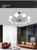 Lampadari Nordic Light Lampadario a vento di lusso a soffitto a led nel soggiorno