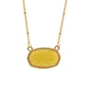 Anhänger Halsketten Harz Oval Druzy Halskette Gold Farbe Kette Drusy Hexagon Stil Luxus Designer Marke Mode Schmuck Für Frauen