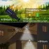 Decorações de jardim Luzes de rua solares Lâmpada ao ar livre com 3 modos Sensor de movimento à prova d'água Iluminação de segurança para o pátio PATION PARDE 221116