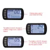 MINI LCD Displaycykeldatorer 24V 36V 48V Scooter Motorcykel Speedmeter Vattentät Ebike Display med 5 anslutningsledningar