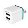 USB -laddare Dual 2 Ports US Plug 5V 2.1A 1A Travel Wall Adapter Mobiltelefonladdare för Samsung Huawei LG