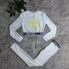 Marka projektantów damskie dresy joggingowe kombinezon wydruku Pullover Spodnie 2-częściowy zestaw dresowych z długim rękawem
