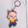 Anime Key Chain Silicone Soft Rubber Cover Chain Keyring Jewelry Accessories Gifts