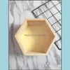 Storage Holders Racks Nordic Shelf Wooden Wall Hanging Rack Honeycomb Hexagon Shees For Baby Child Bedroom Dekoration 1467 V2 Drop Dhe26