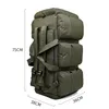 Duffel Bags 90L Large Capacity Men's Travel Canvas Military Tactical Backpack Waterproof Hiking Climbing Camping Rucksack XA216K 221117